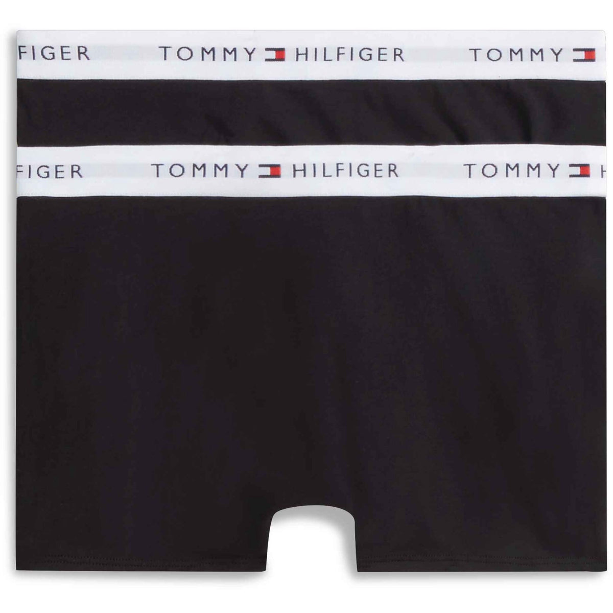 Tommy Hilfiger Black / Black-Orange 2-Pak Bomuld Trunk