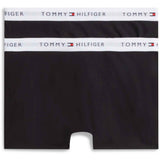 Tommy Hilfiger Black / Black-Orange 2-Pak Bomuld Trunk