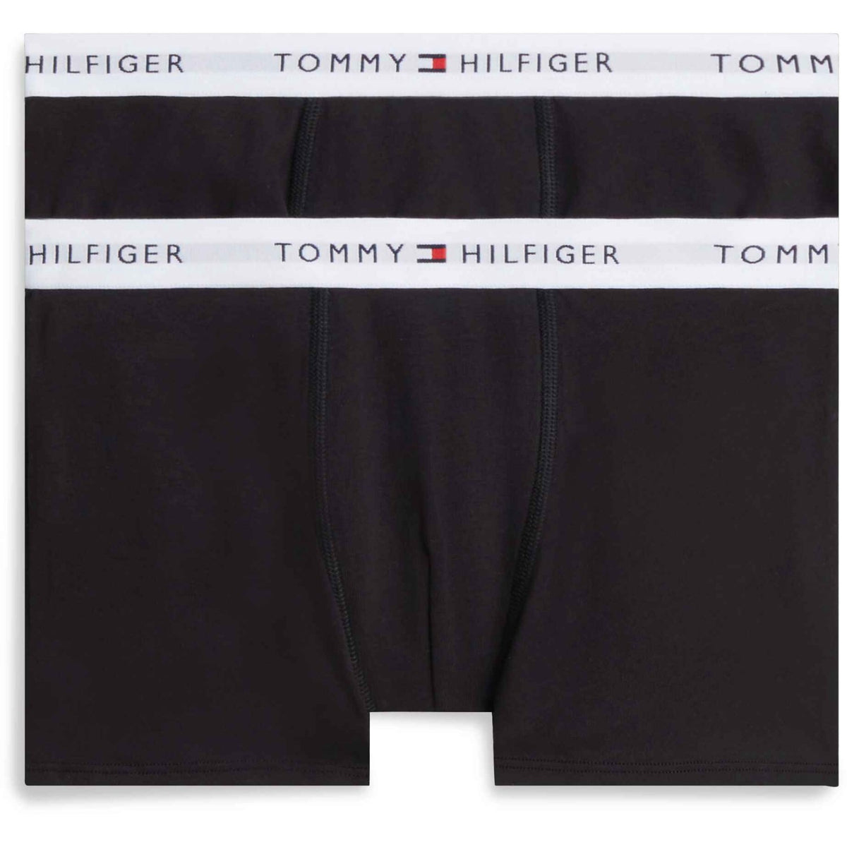 Tommy Hilfiger Black / Black-Orange 2-Pak Bomuld Trunk