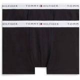 Tommy Hilfiger Black / Black-Orange 2-Pak Bomuld Trunk
