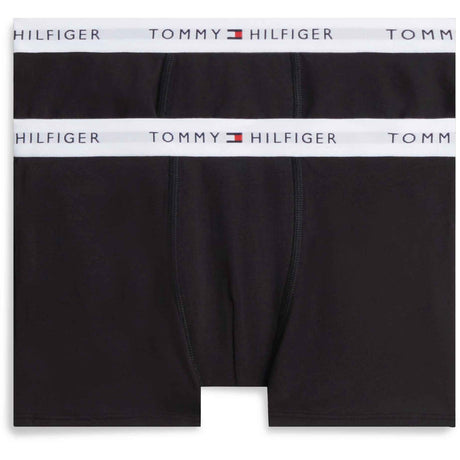 Tommy Hilfiger Black / Black-Orange 2-Pak Bomuld Trunk