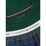 Tommy Hilfiger Orn Green / Buffalo Check Evergreen-Brown Long Pj Sæt
