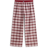 Tommy Hilfiger Lt Pink/ Lt Pink Plaid-Brown Ls Pj Sæt