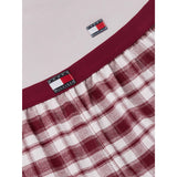 Tommy Hilfiger Lt Pink/ Lt Pink Plaid-Brown Ls Pj Sæt