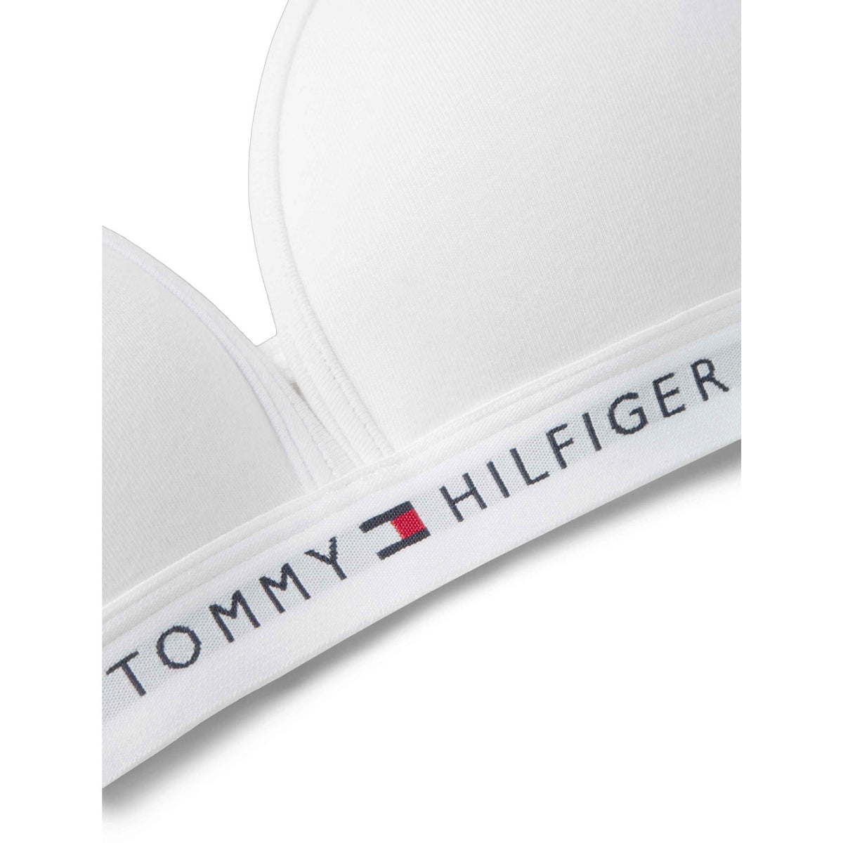 Tommy Hilfiger White-White Bomuld Fixed Foam BH