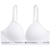 Tommy Hilfiger White-White Bomuld Fixed Foam BH