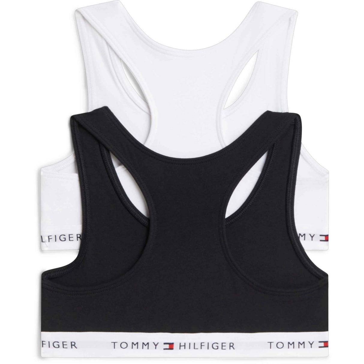 Tommy Hilfiger White / Black-Orange 2-Pak Bomuld Bralette