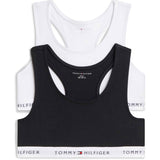Tommy Hilfiger White / Black-Orange 2-Pak Bomuld Bralette