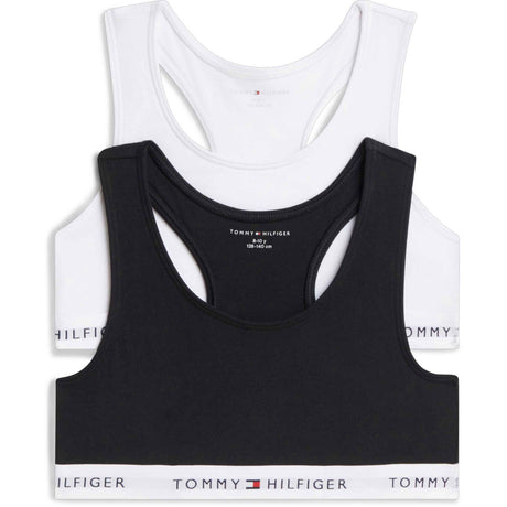 Tommy Hilfiger White / Black-Orange 2-Pak Bomuld Bralette