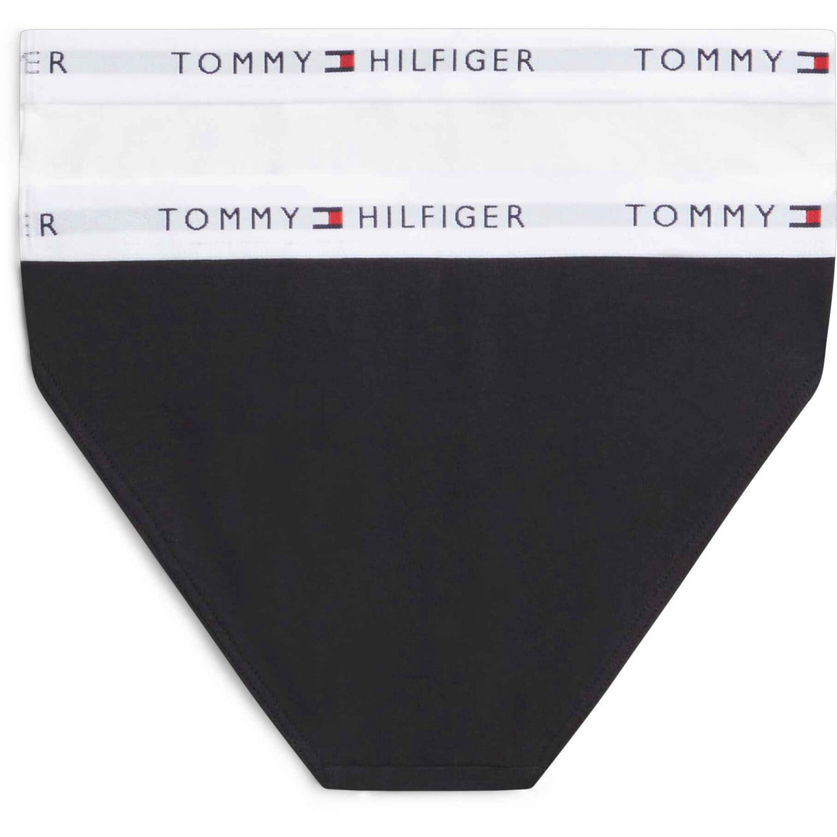 Tommy Hilfiger White / Black-Orange 2-Pak Bomuld Bikini