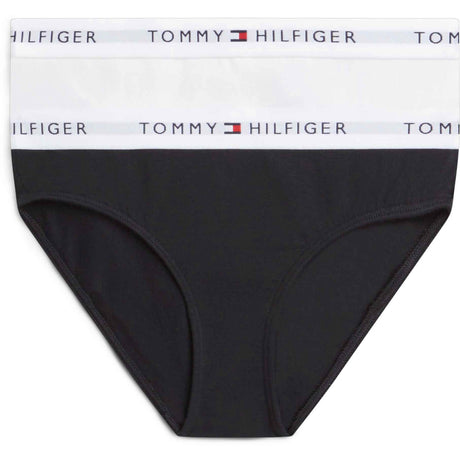 Tommy Hilfiger White / Black-Orange 2-Pak Bomuld Bikini