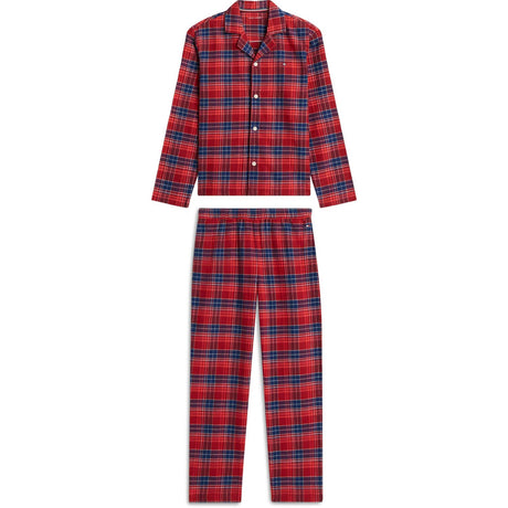 Tommy Hilfiger Check Global Stp Medium Red-Red Flannel Pj Sæt