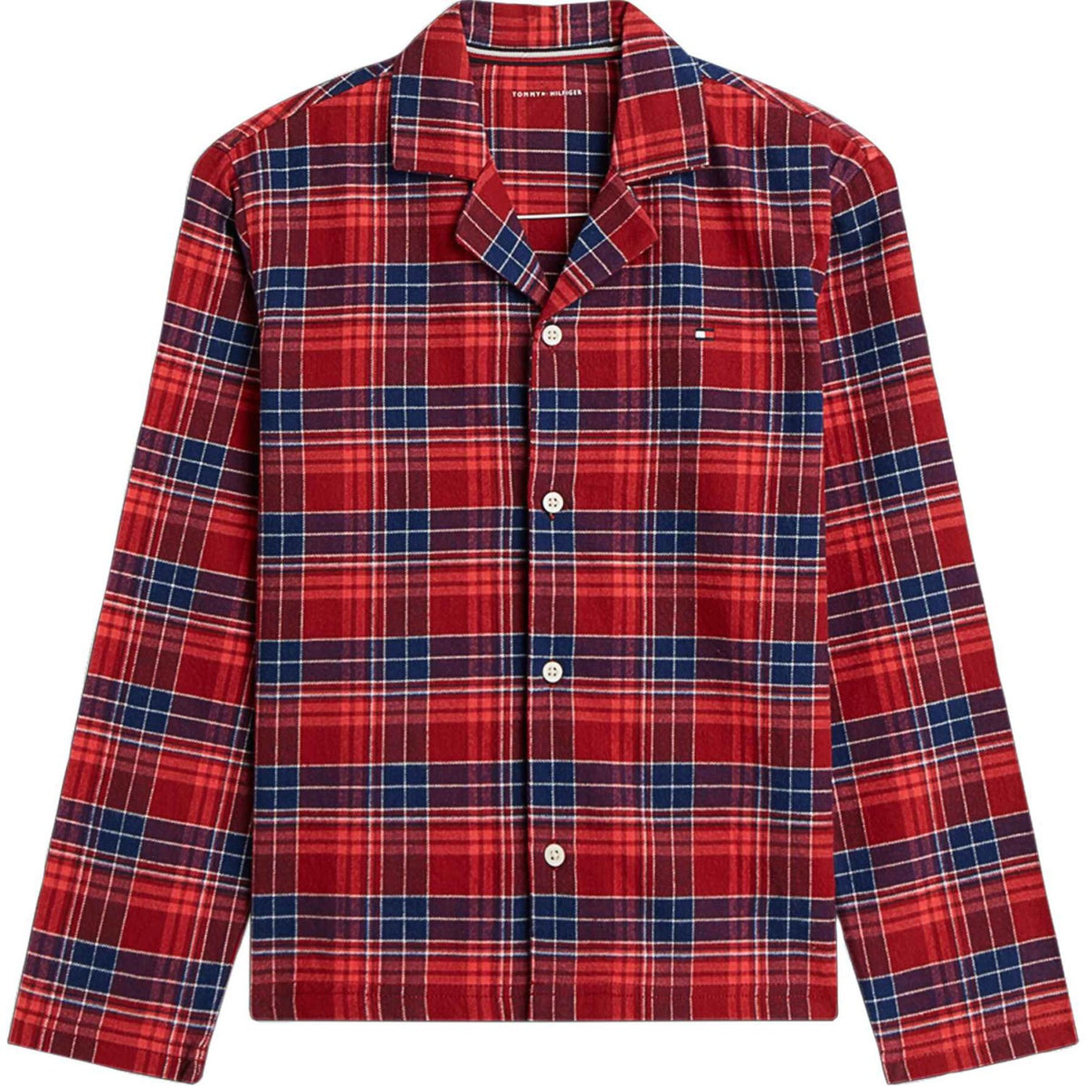 Tommy Hilfiger Check Global Stp Medium Red-Red Flannel Pj Sæt