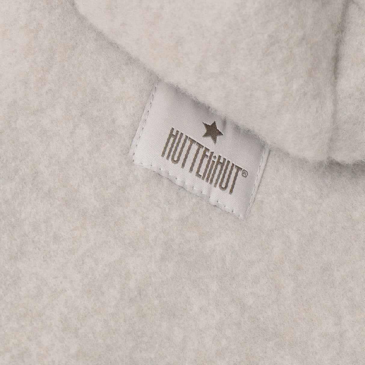 Huttelihut Camel Melange Jakke Ears Wool Fleece
