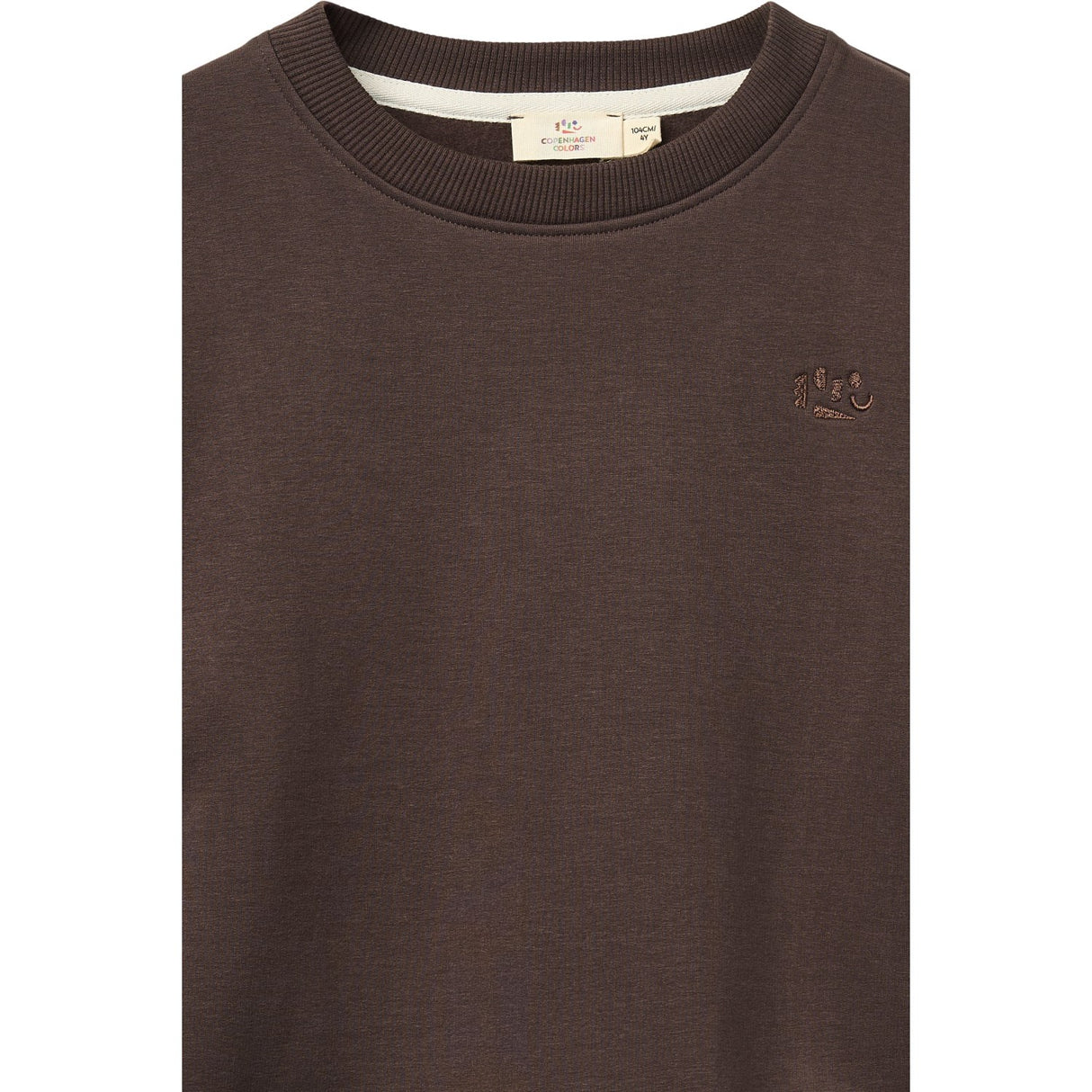 COPENHAGEN COLORS Brown Mel Classic Sweat Skjorte