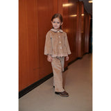COPENHAGEN COLORS Beige Corduroy Bluse M/ Emb.