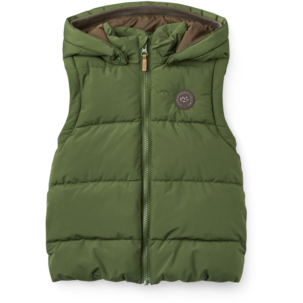 COPENHAGEN COLORS Dk. Green 2 I 1 Puffer Jakke M/ Removable Ærmer