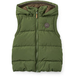 COPENHAGEN COLORS Dk. Green 2 I 1 Puffer Jakke M/ Removable Ærmer