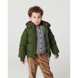 COPENHAGEN COLORS Dk. Green 2 I 1 Puffer Jakke M/ Removable Ærmer