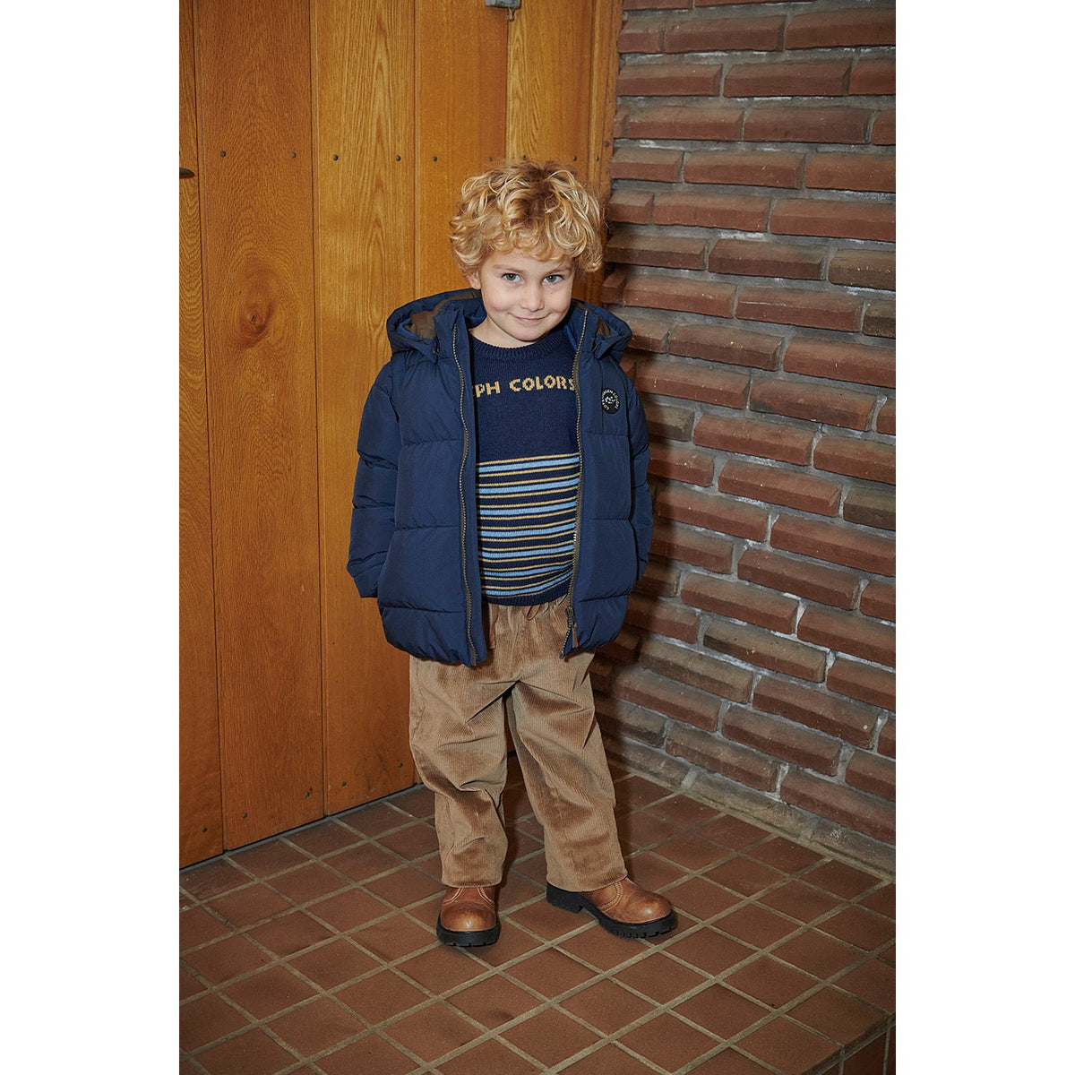 COPENHAGEN COLORS Navy 2 I 1 Puffer Jakke M/ Removable Ærmer
