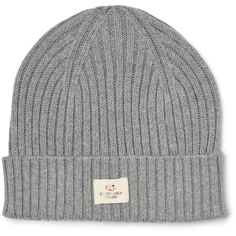 COPENHAGEN COLORS Grey Melange Bomuld Strikket Classic Beanie