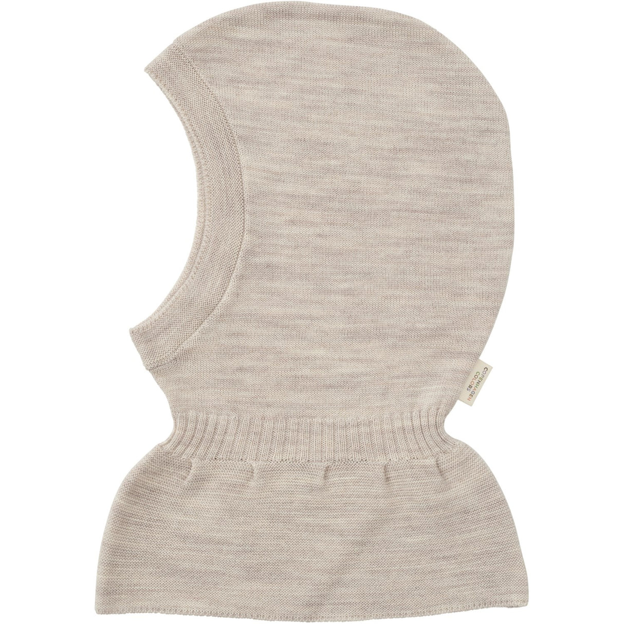 COPENHAGEN COLORS Grey Mel. Lt. Strikket Merino Elefanthue Med Flæse