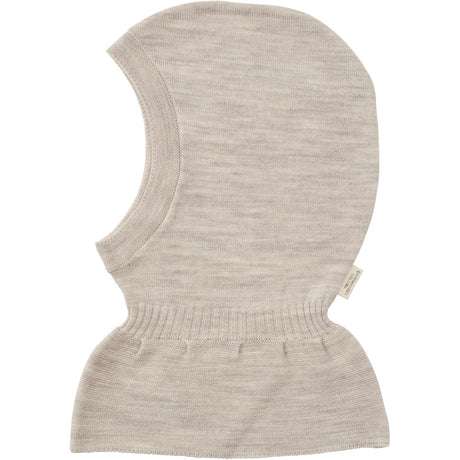 COPENHAGEN COLORS Grey Mel. Lt. Strikket Merino Elefanthue Med Flæse