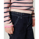 COPENHAGEN COLORS Raw Denim Organic Balloon Denim Bukser M/ Hearts Back Pockets