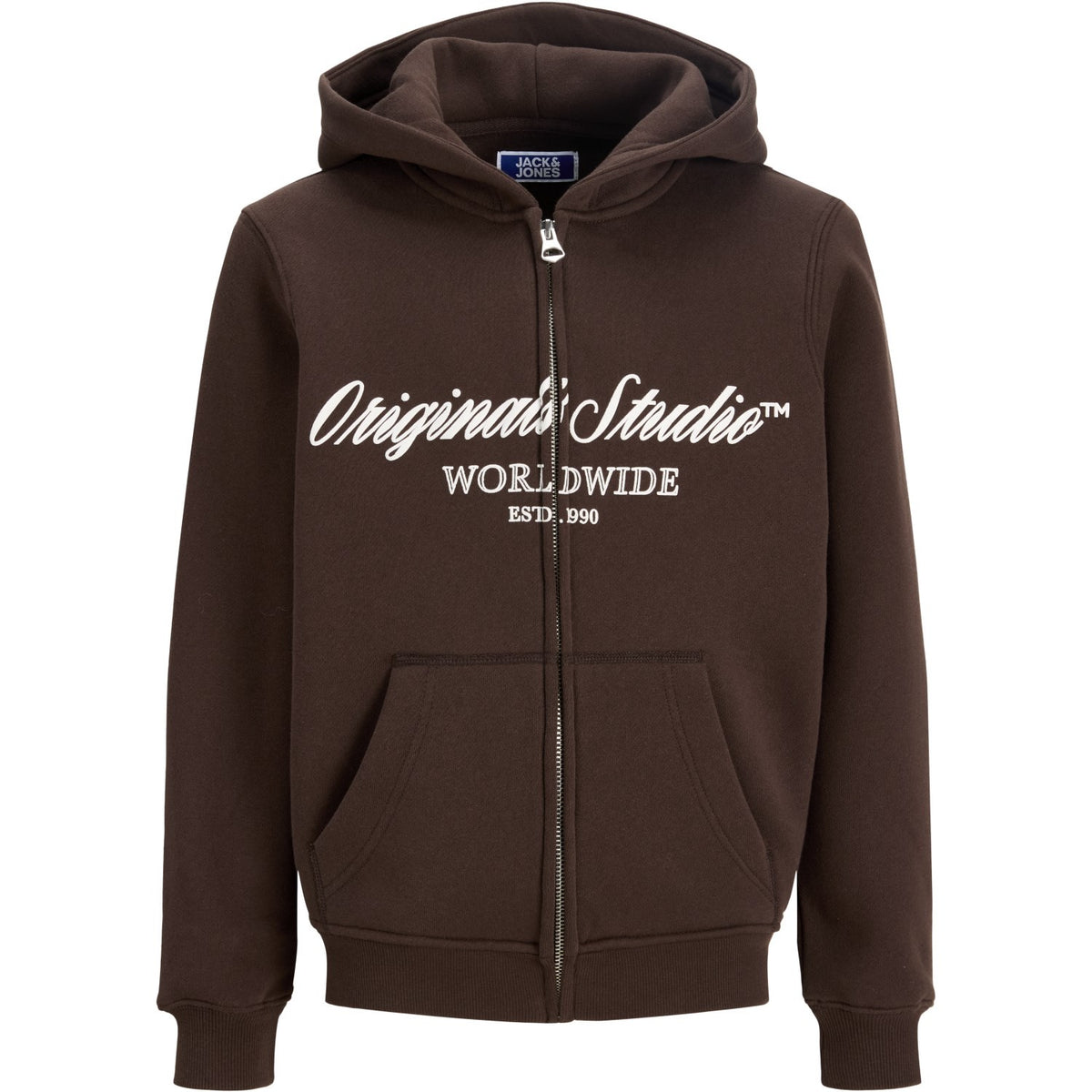 Jack & Jones Junior Java Jornorrebro Front Sweat Zip Hætte Jnr