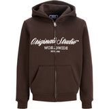 Jack & Jones Junior Java Jornorrebro Front Sweat Zip Hætte Jnr