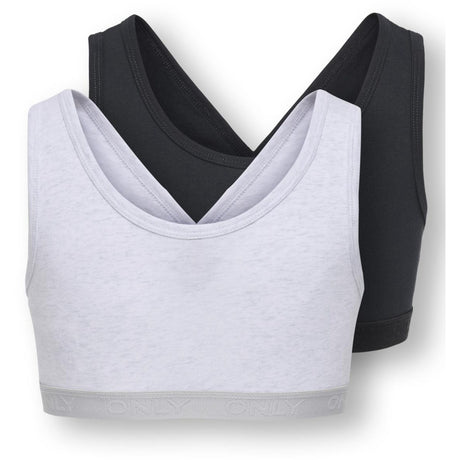 kids ONLY Super Light Grey Melange Koglola 2-P Vendbar Logo Top Acc Noos