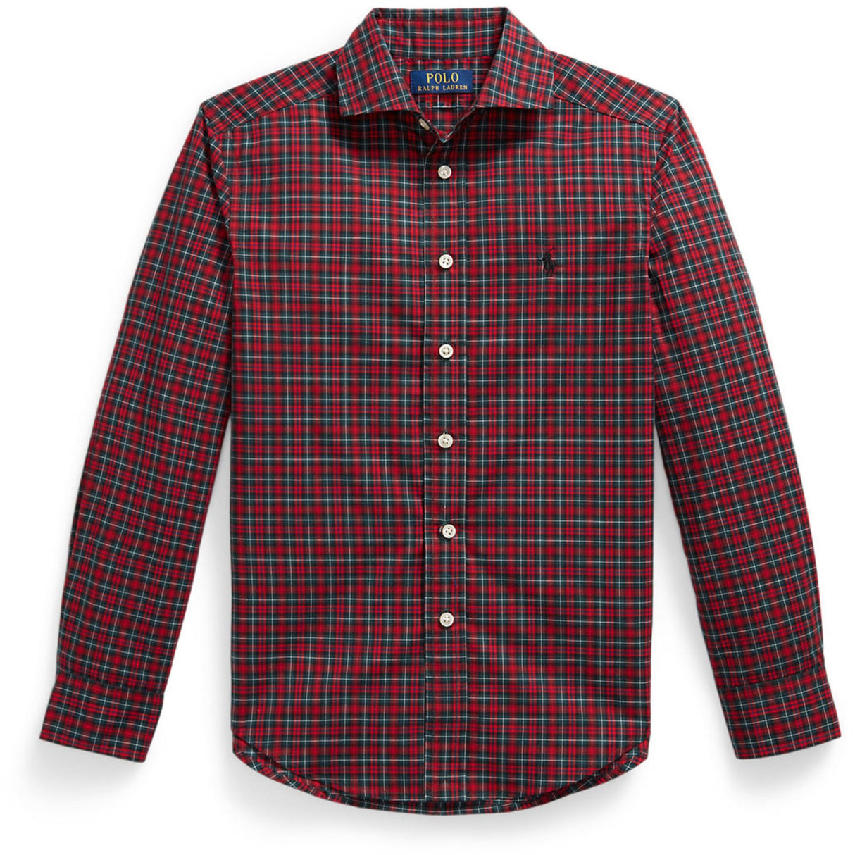 Polo Ralph Lauren #B7457 Red Green Multi Sport Skjorte