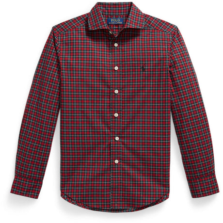 Polo Ralph Lauren #B7457 Red Green Multi Sport Skjorte