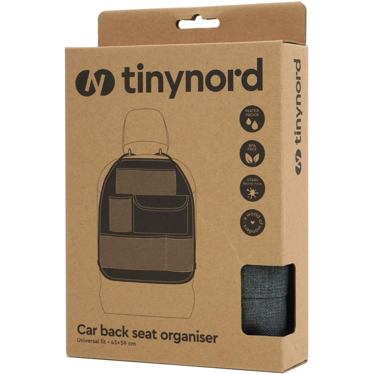 Tinynord Grey Bilbagsæde Multilomme Organiser