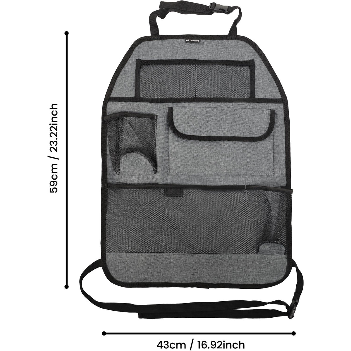 Tinynord Grey Bilbagsæde Multilomme Organiser