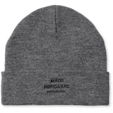 Mads Nørgaard Charcoal Melange Match Isak Ambas Logo Beanie