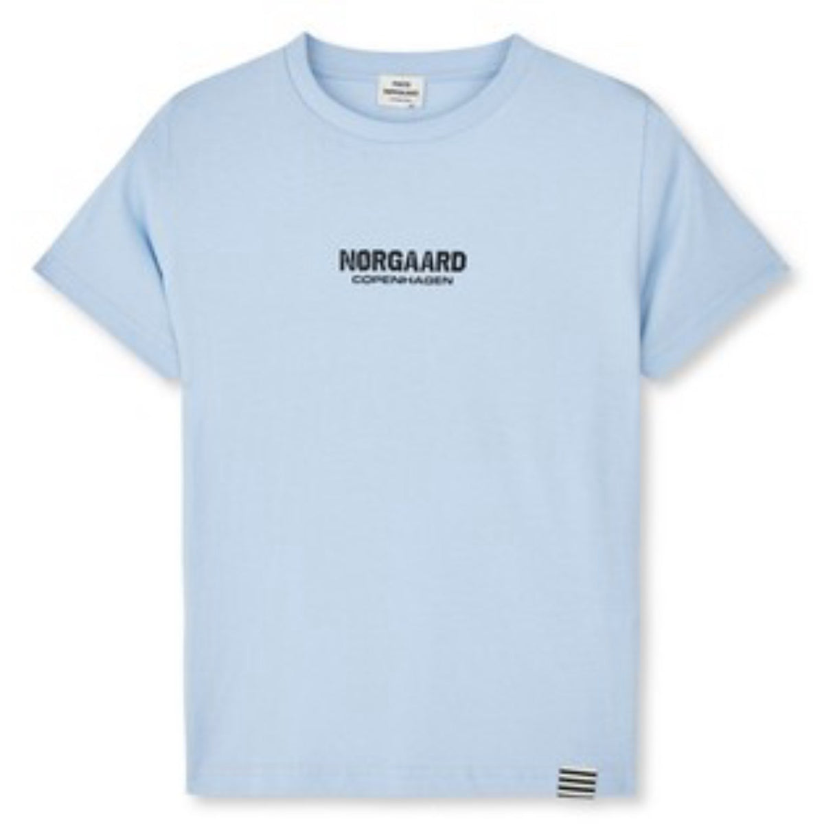 Mads Nørgaard Cashmere Blue Printed Tee Thorlino Hardware Tee