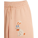 Mini Rodini Pink Rabbit Sp Cuffed Sweatpants
