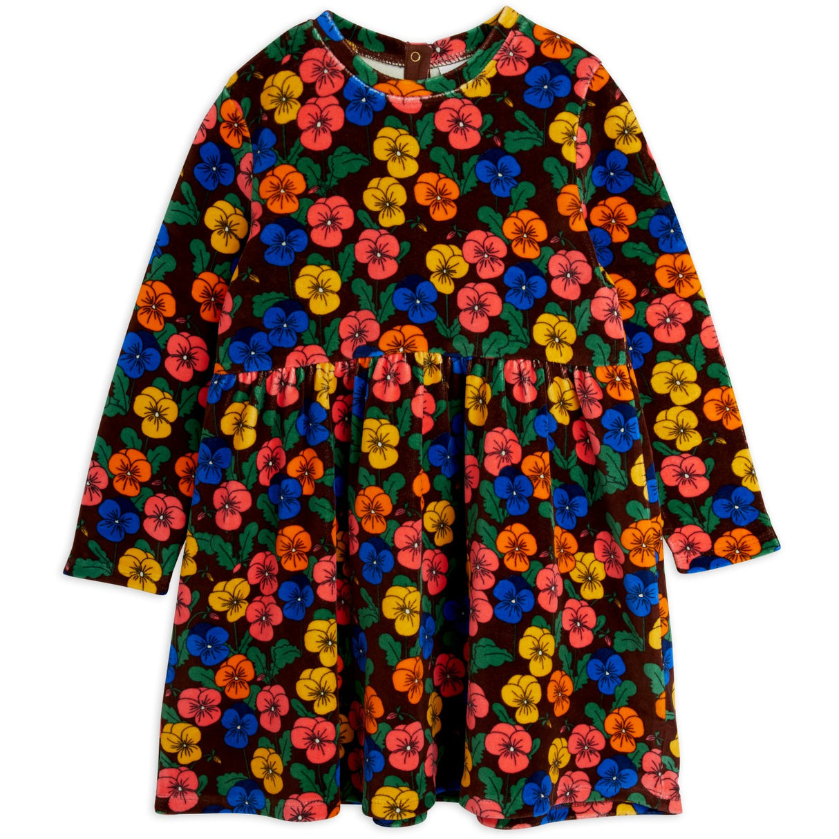 Mini Rodini Multi Violas AOP Velour Kjole