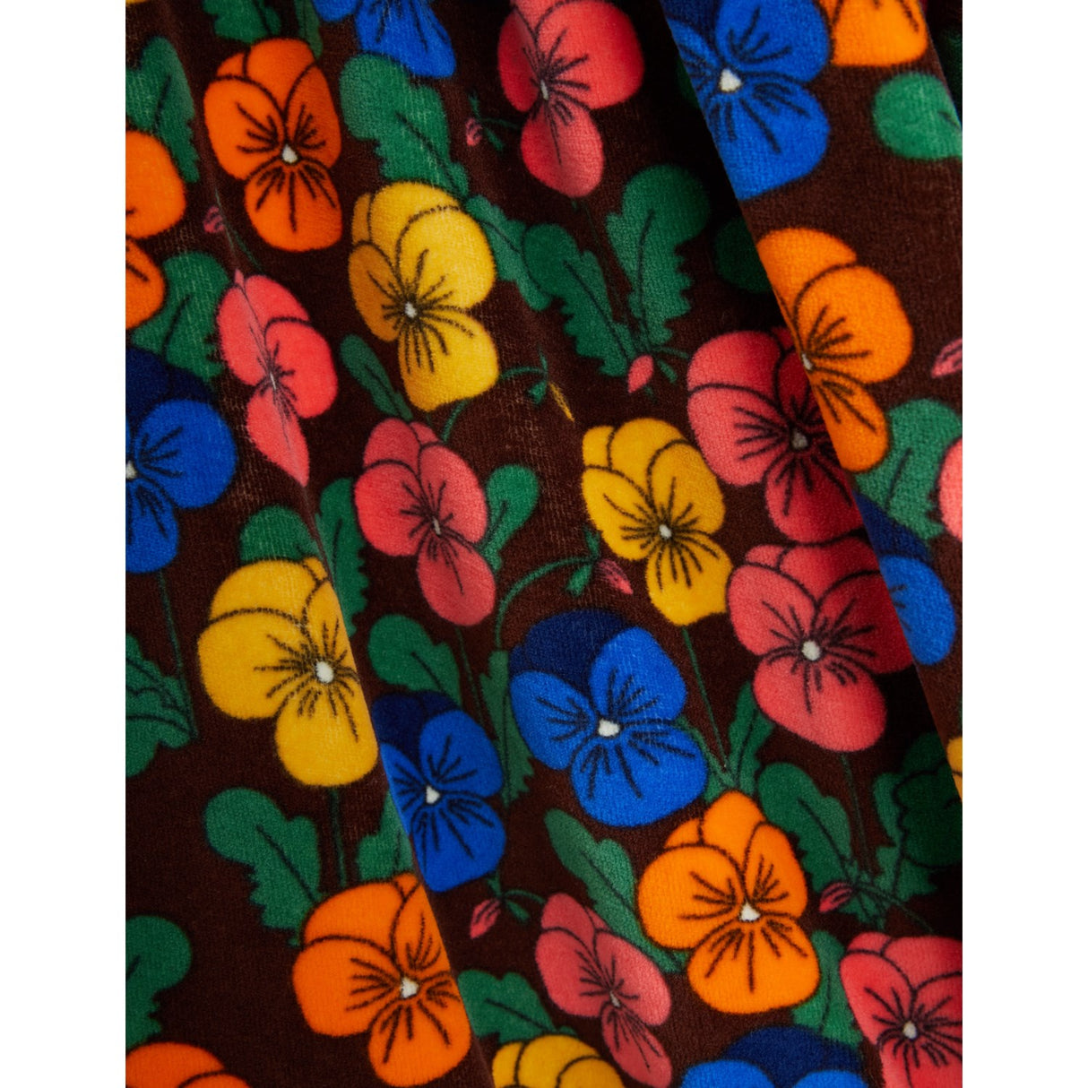 Mini Rodini Multi Violas AOP Velour Kjole