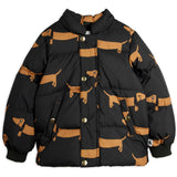 Mini Rodini Black Dog AOP Hooded Puffer