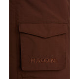 Mini Rodini Brown Vatteret Nylon Parka Med Faux Pels Krave