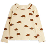 Mini Rodini Beige Elephant Shrew AOP Ls Tee