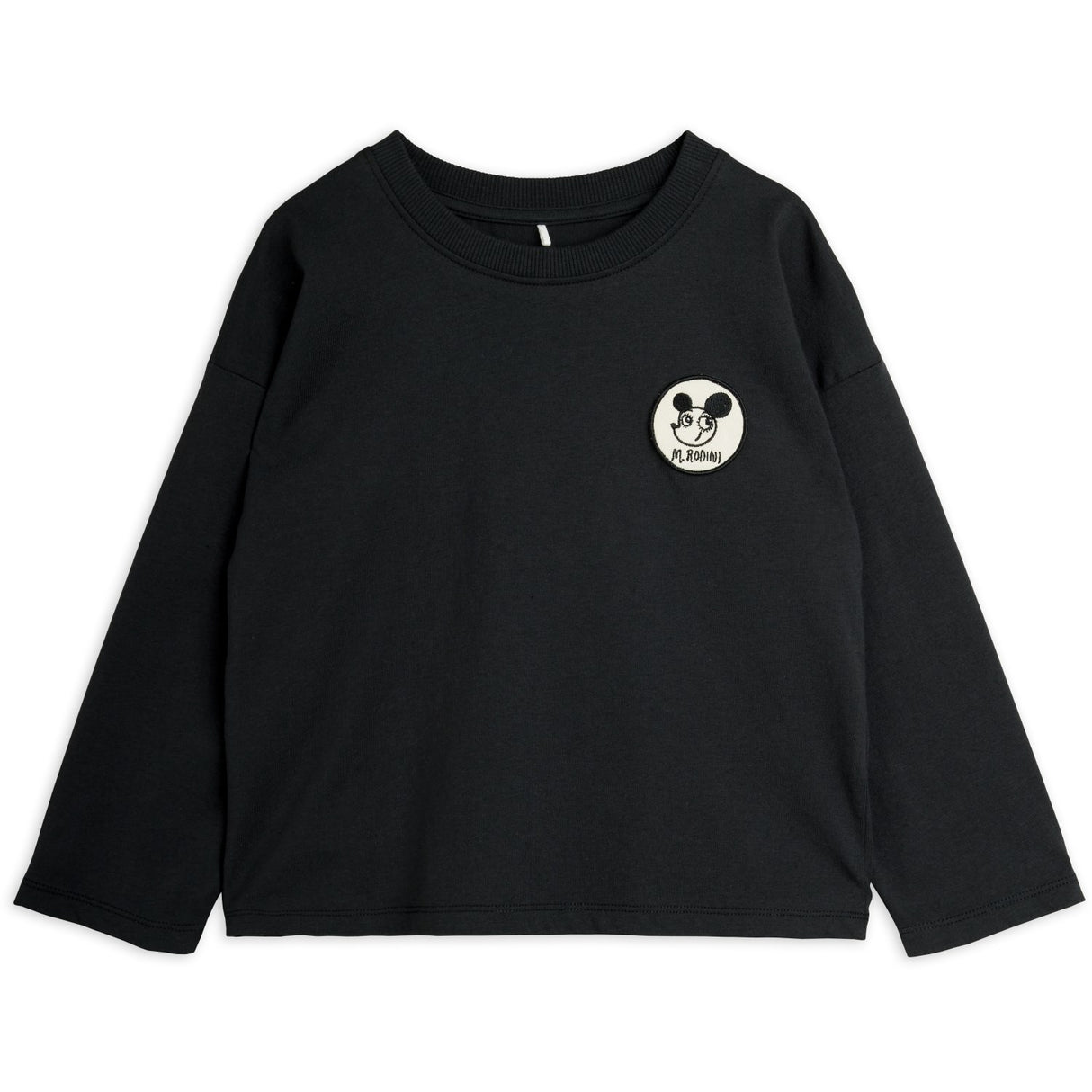 Mini Rodini Black Ritzratz Patch Ls Tee
