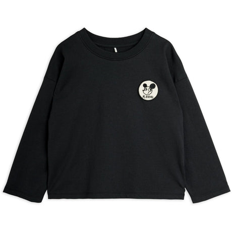 Mini Rodini Black Ritzratz Patch Ls Tee