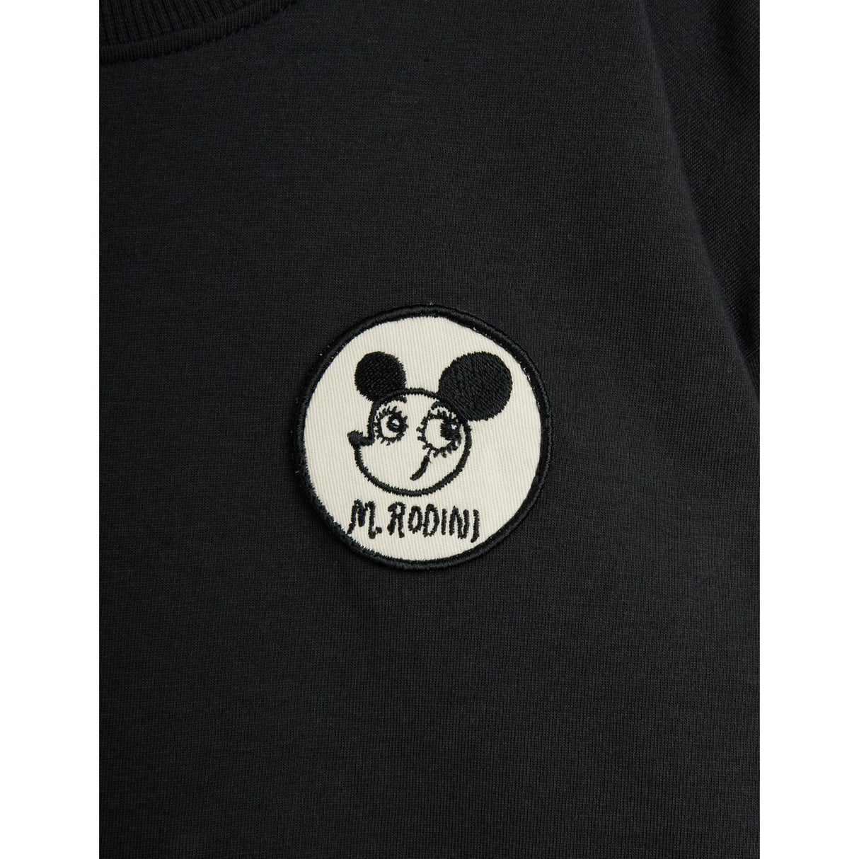 Mini Rodini Black Ritzratz Patch Ls Tee