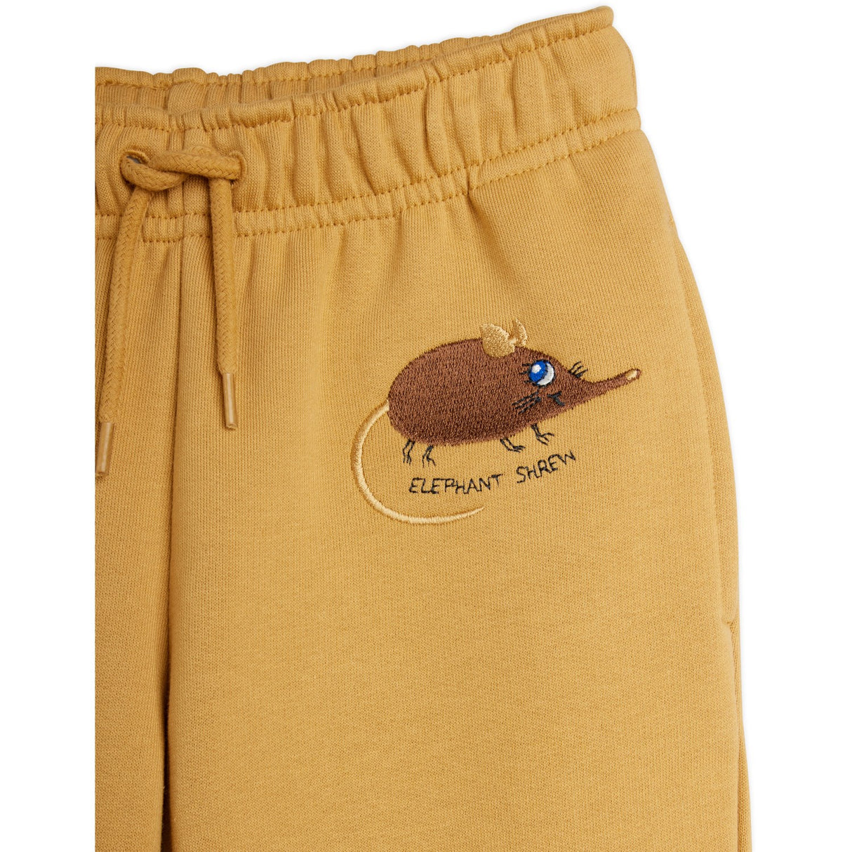 Mini Rodini Beige Elephant Shrew Emb Sweatpants