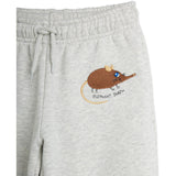 Mini Rodini Grey Melange Elephant Shrew Emb Sweatpants
