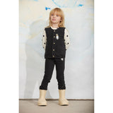 Mini Rodini Black Penguin Patch Microfleece Trousers