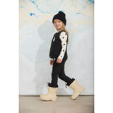 Mini Rodini Black Penguin Patch Microfleece Vest